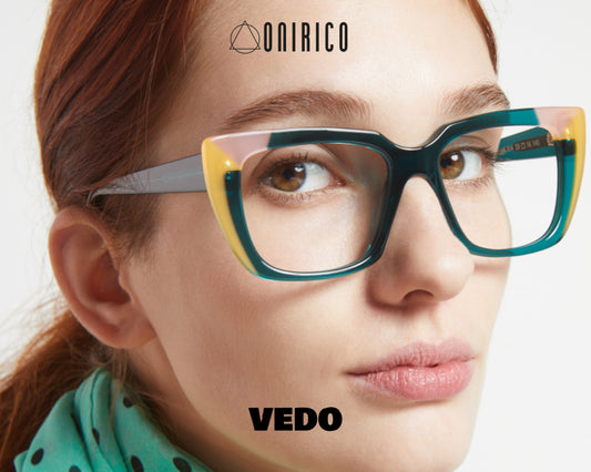 Square oversize multicolor ONIRICO ON126 eyeglasses vedosunglasses.com green