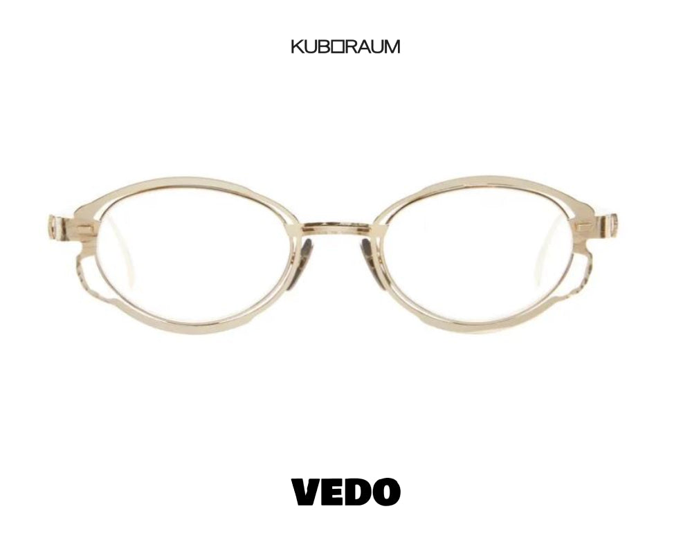 Oval metal design sunglasses KUBORAUM H01