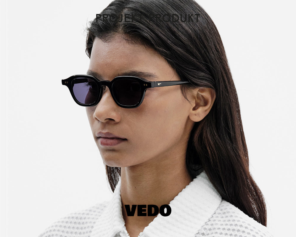 Little square acetate sunglasses PROJEKT PRODUKT RS3 vedosunglasses black