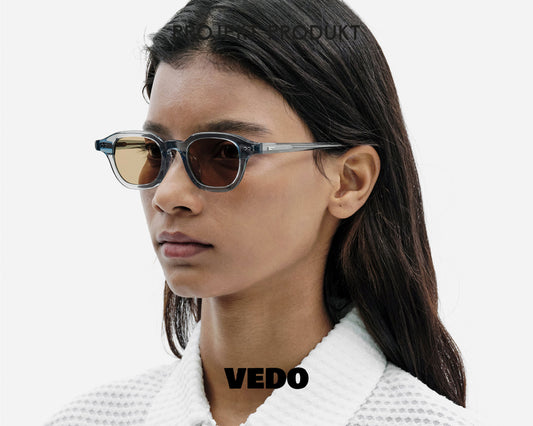 Little square acetate sunglasses PROJEKT PRODUKT RS3 vedosunglasses crystal blue