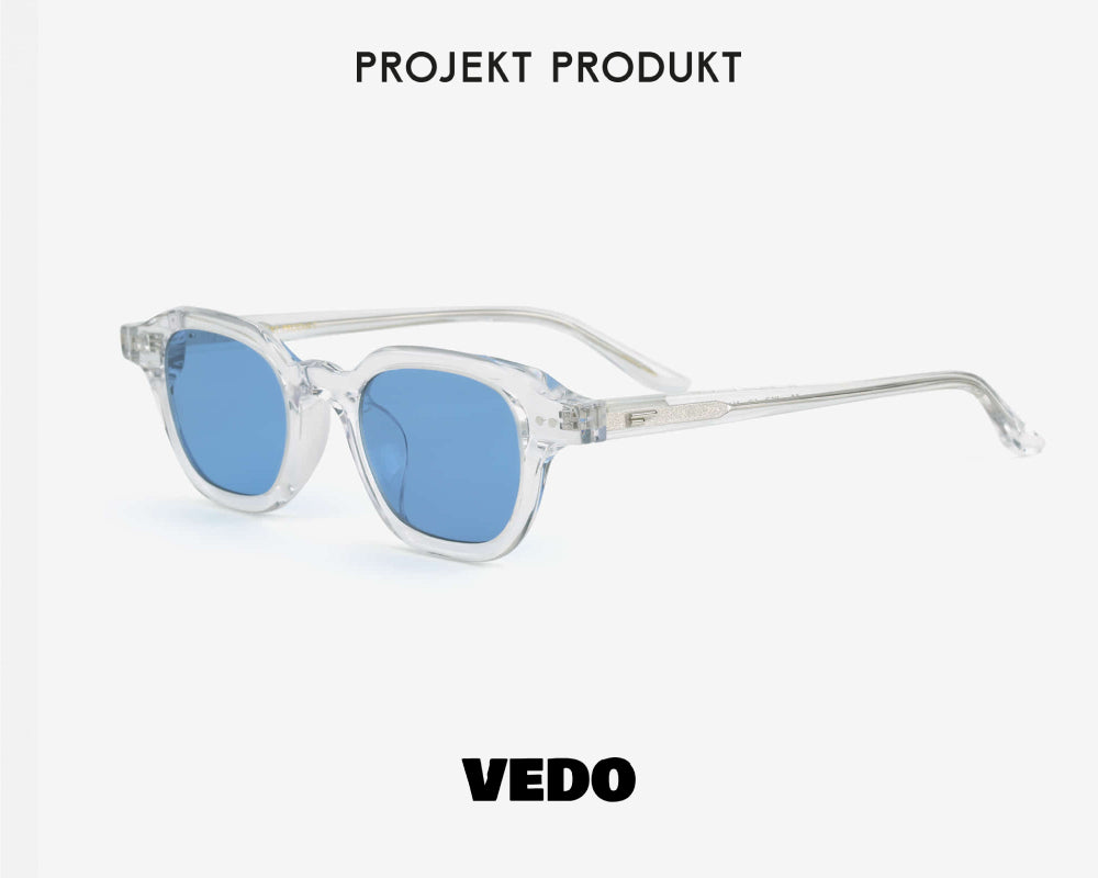 Little square acetate sunglasses PROJEKT PRODUKT RS3 vedosunglasses white crystal