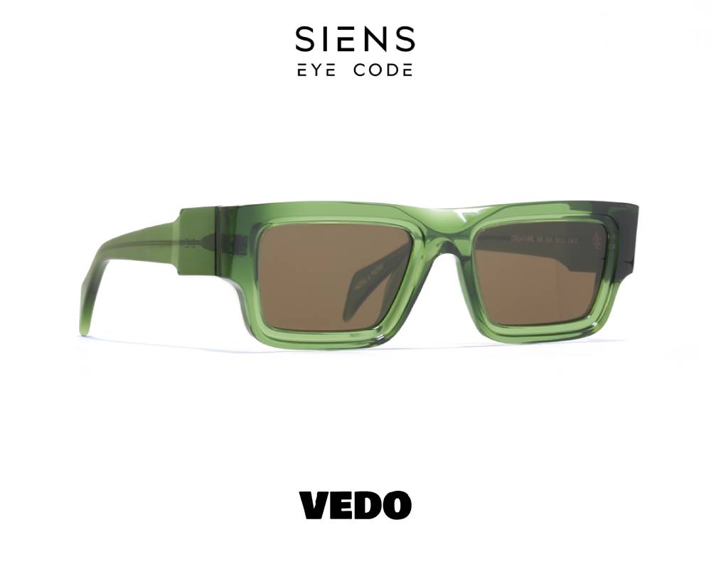 Extra bold SIENS EYE CODE 069 sunglasses vedosunglasses.com green crystal