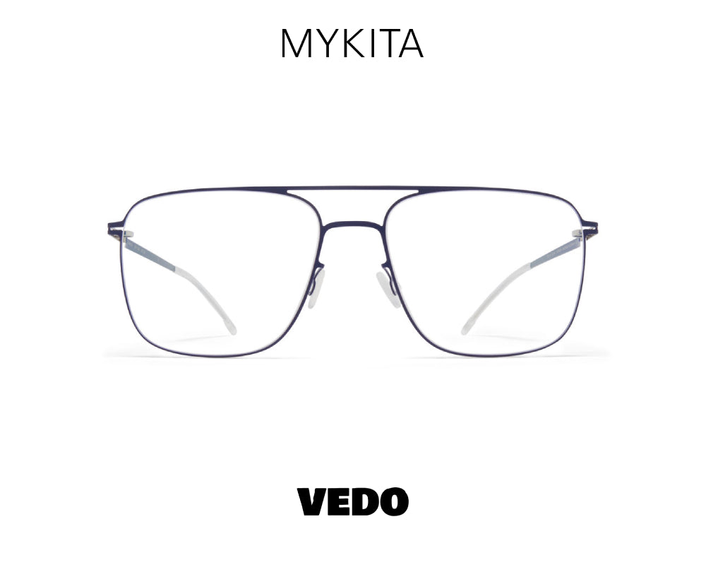 Square aviator eyeglasses MYKITA TOBI vedosunglasses.com blue navy