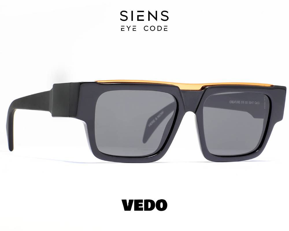 Squared rectangular SIEN EYE CODE 078 sunglasses vedosunglasses.com black