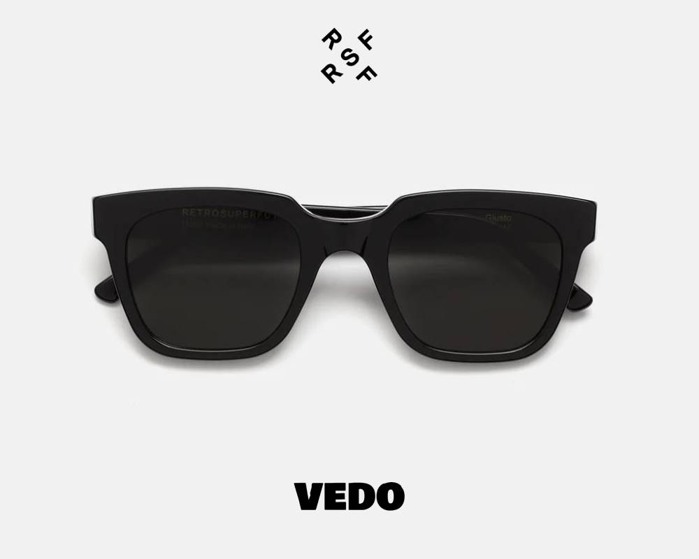 Timeless wayfarer sunglasses Retrosuperfuture GIUSTO vedosunglasses black