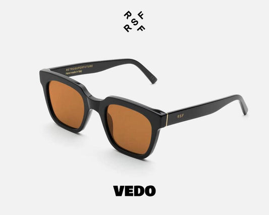 Timeless wayfarer sunglasses Retrosuperfuture GIUSTO vedosunglasses black brown