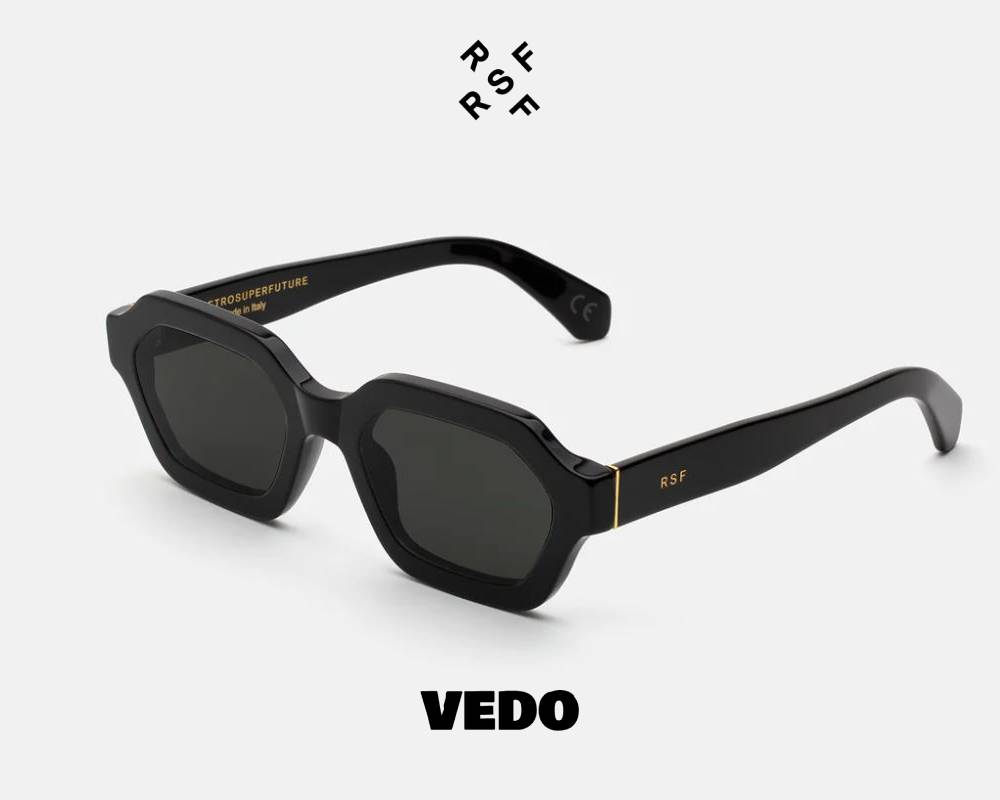 Hexagonal design sunglasses Retrosuperfuture POOCH black