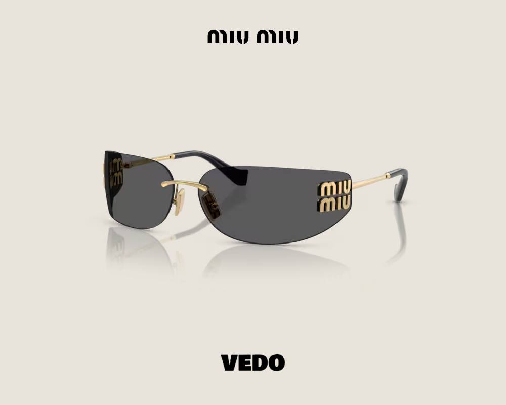 wraparound MIUMIU A51 sunglasses black