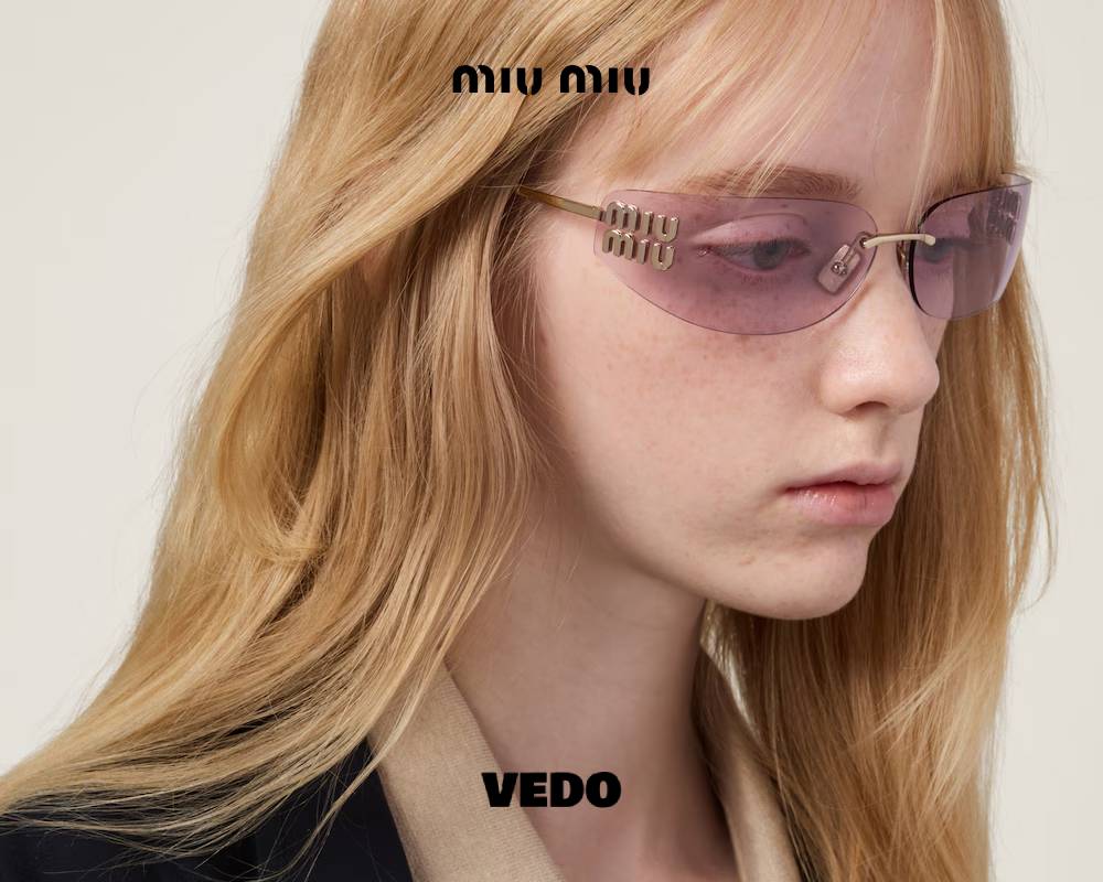 wraparound MIUMIU A51 sunglasses pink
