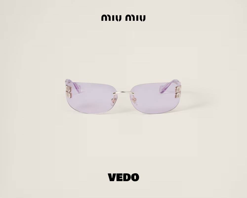 wraparound MIUMIU A51 sunglasses pink